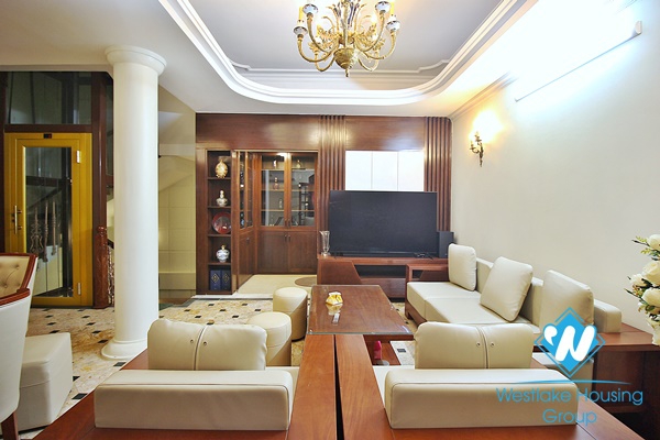 Corner furnished house for rent in Dang Thai Mai area, Tay Ho